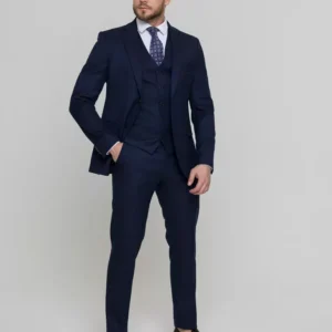 Костюм-тройка светло-синего цвета