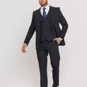 Костюм-тройка болотного цвета